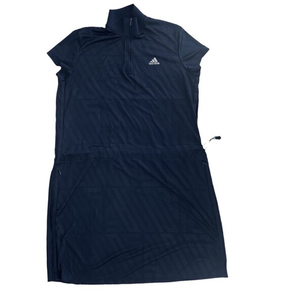 Adidas Ultimate 365 Short Sleeve Golf Dress Navy Blue Size Medium - Picture 4 of 7